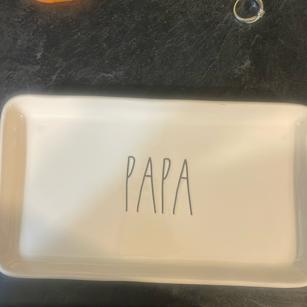 Papa serving tray from Rae Dunn
